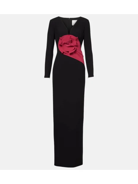 Rochie Roland Mouret cu model floral negru