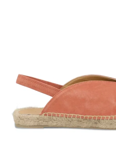 Espadrile Castaner fără toc portocaliu
