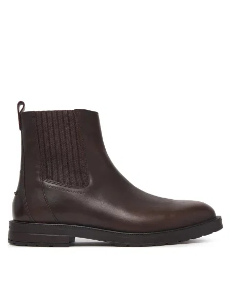 Tommy Hilfiger Μποτάκια Cleated Hilfiger Brush Wl Chel καφέ