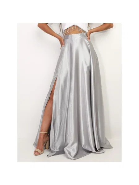 Sukňa La Modeuse sivá