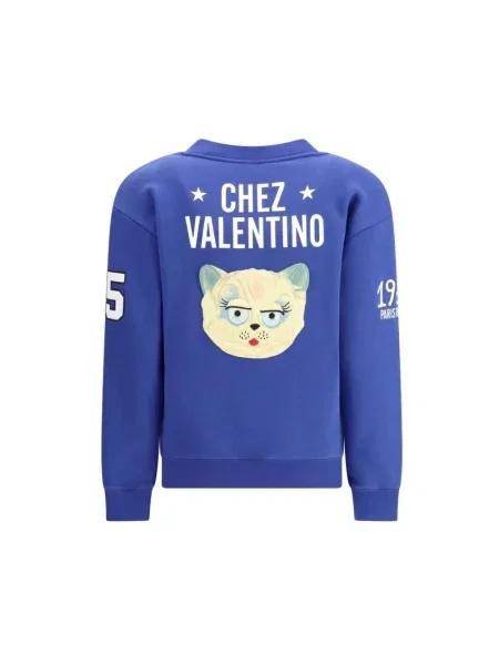 Lniana bluza Valentino niebieska