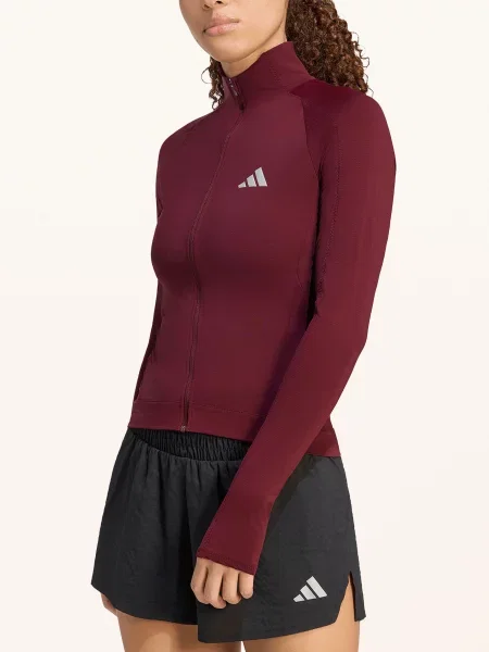 Adidas Běžecká Bunda tmavě červená
