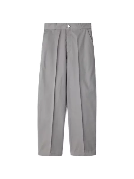 Pantaloni Lemaire din țesătură twill gri