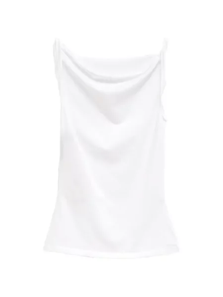 Top Paloma Wool wełniany bez rękawów biały