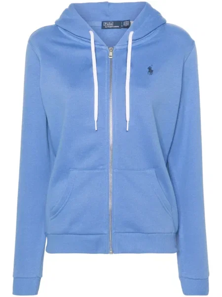 Костюм панталон Polo Ralph Lauren бродирани на цветя синьо