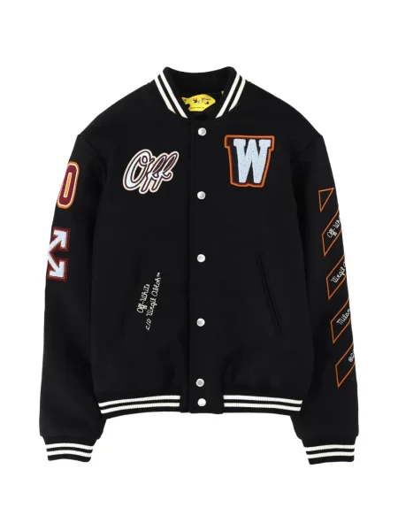Kurtka bomber dziecięcy Off-white biały