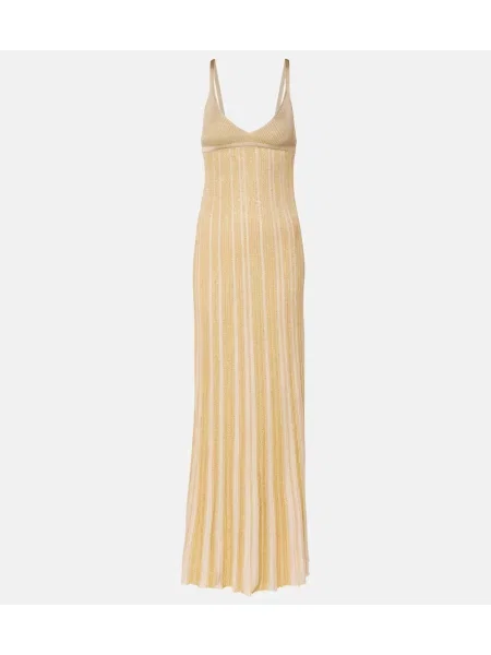 Rochie maxi Missoni de costum auriu