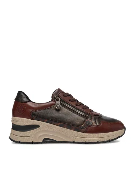 Sneakers Rieker închis maro