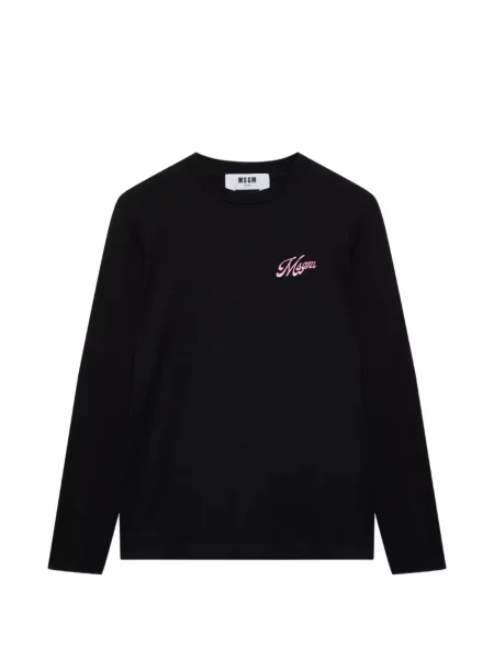 Hanorac Msgm cu broderie lung negru
