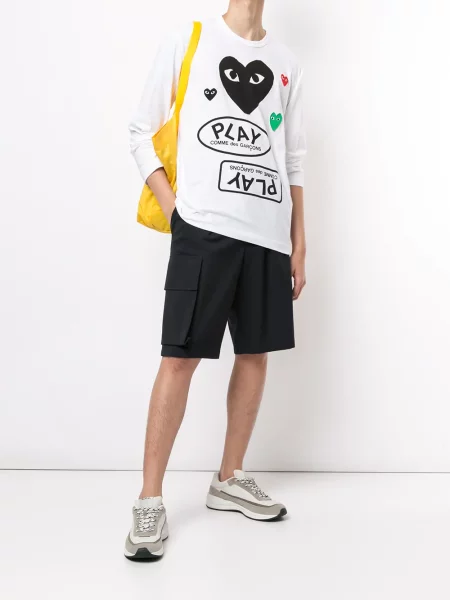 Marškinėliai Comme Des Garçons Play balta