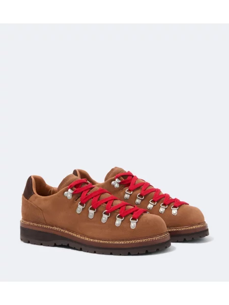 Bocanci de munte Polo Ralph Lauren din piele de căprioară de drumeție maro