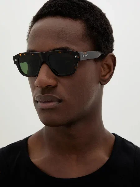Off-White ochelari de soare maro alb