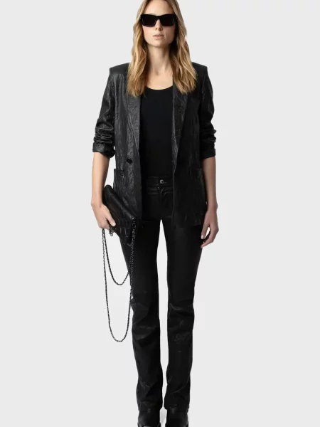 Кожаный клатч Zadig&voltaire черный