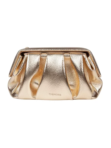 Torebka Themoirè skórzana żółta