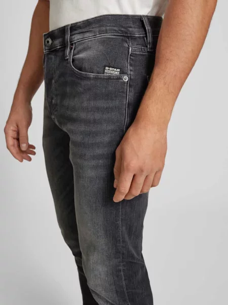 Jeansy o kroju slim fit z 5 G-star Raw czarne
