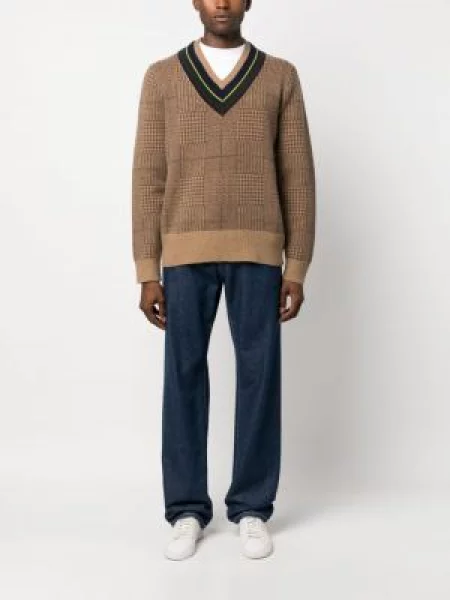 Sweter Polo Ralph Lauren w kratę szary