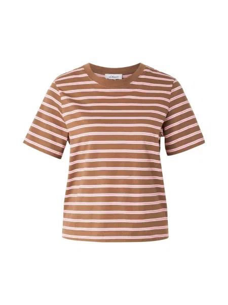 S.Oliver Tricou maro / roz alb