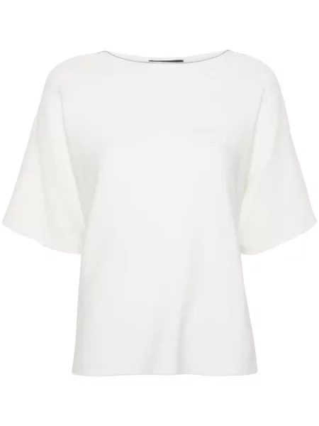 Tricou Fabiana Filippi tricotate alb