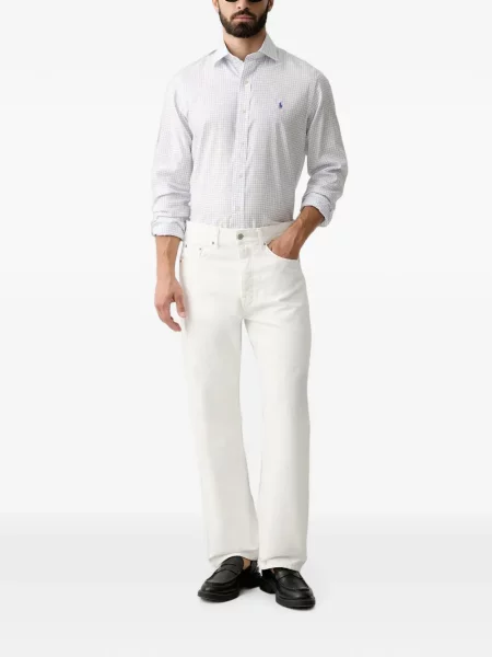 Gulerat tricou polo Polo Ralph Lauren cu decolteu în V fără mâneci maro