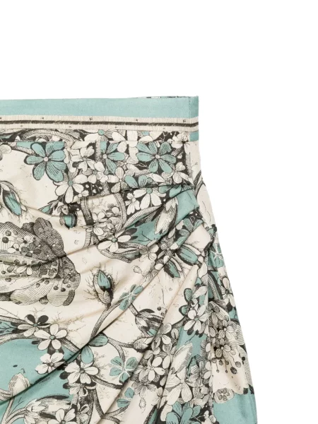 Fustă midi Antonio Marras cu model floral cu imagine drapată