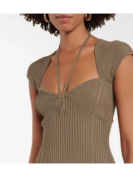 Rochie midi Simkhai tricotate până la genunchi de costum verde