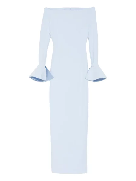 Rochie maxi Solace London de costum albastru