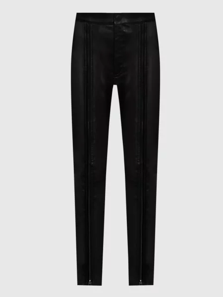 Кожаные брюки Tom Ford черные