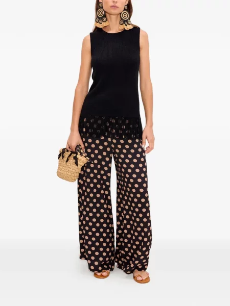 Pantaloni Simon Miller cu buline negru