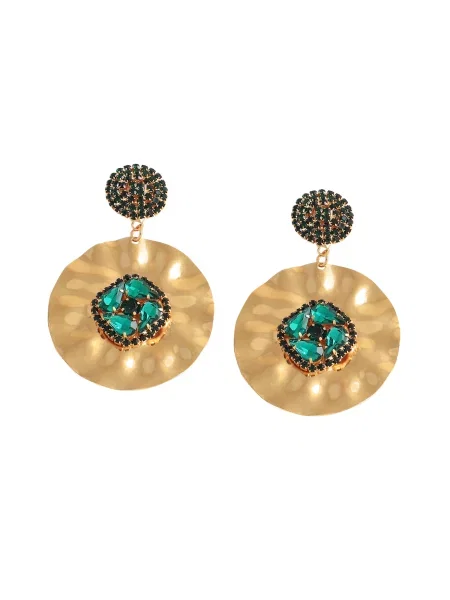 SOHI Uhani Joyce zlata zelena