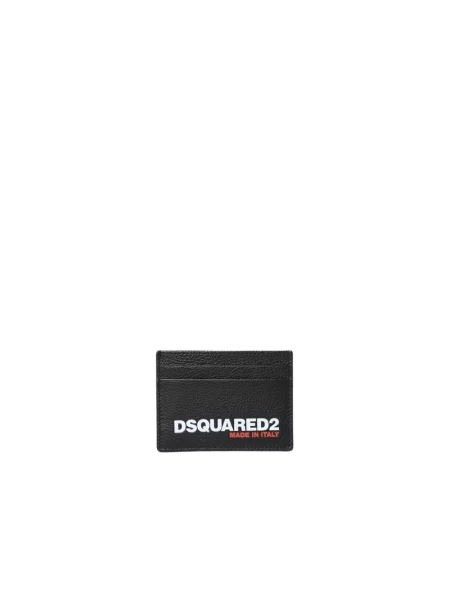 Portfel Dsquared2 z logo czarny