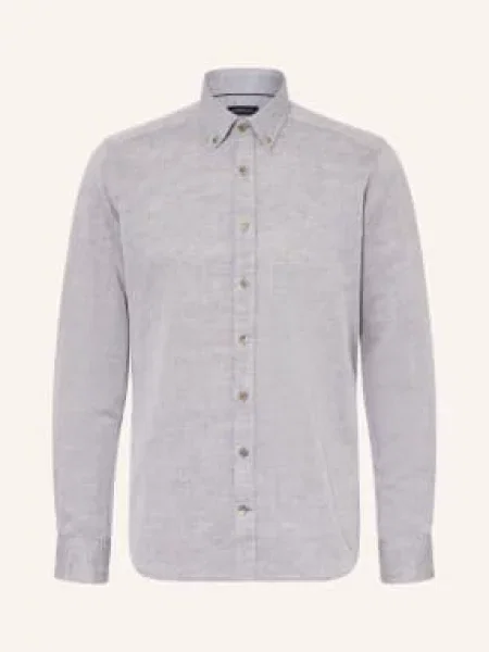 Strokesman's Košile Regular Fit S Lnem olivová