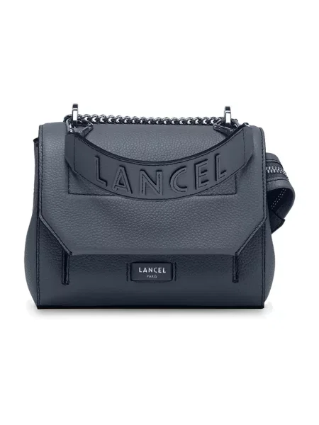 Torebka skórzana Lancel skórzana niebieska