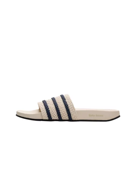 Klapki Adidas skórzane białe