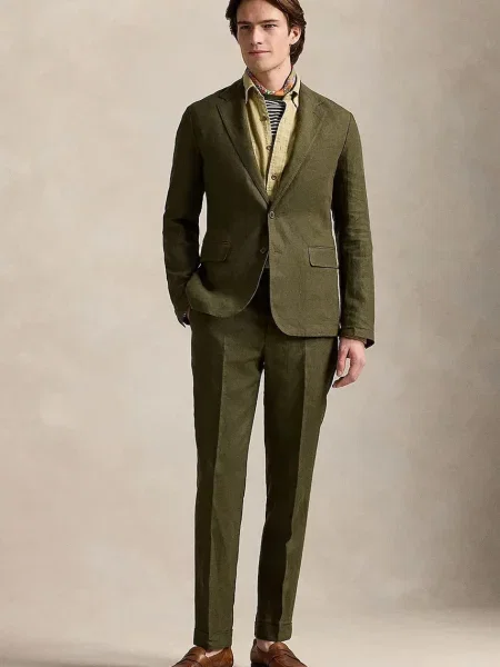 Льняний жакет Polo Ralph Lauren Sportcoat зелений