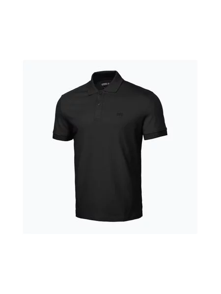 Футболка поло Pitbull West Coast Polo Pique Regular black чорне