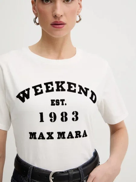 Weekend MaxMara Póló WKDTENUE | Relaxed fit fehér
