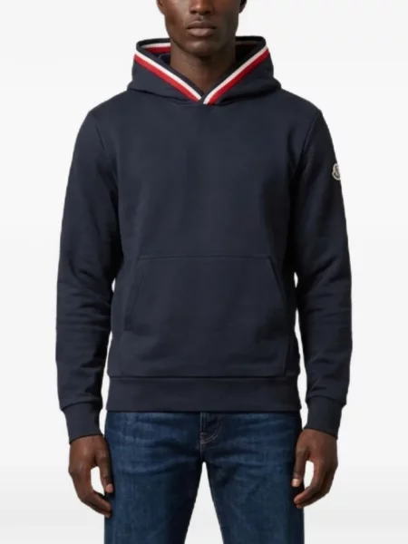 Hanorac cu glugă Moncler albastru