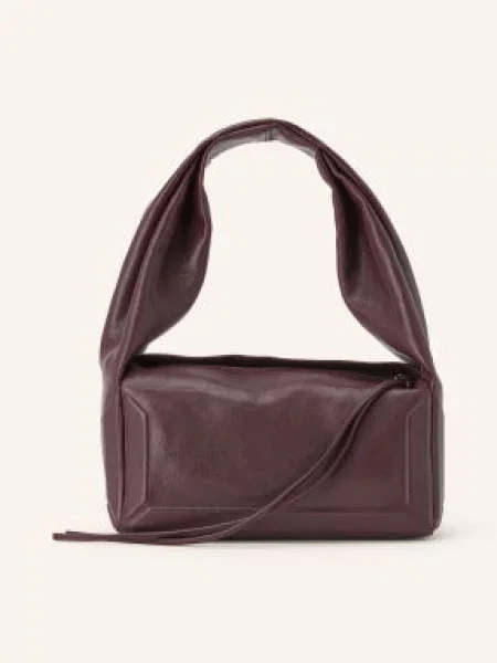 Maison Margiela Kabelka Box Bag East West Small tmavě červená