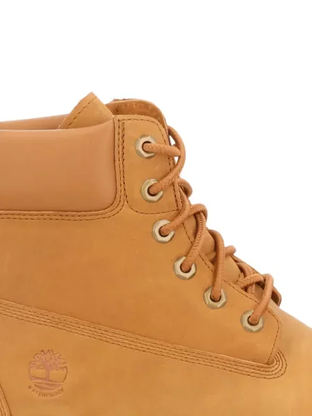 Боти Timberland с връзки на платформе с дантела кафяво