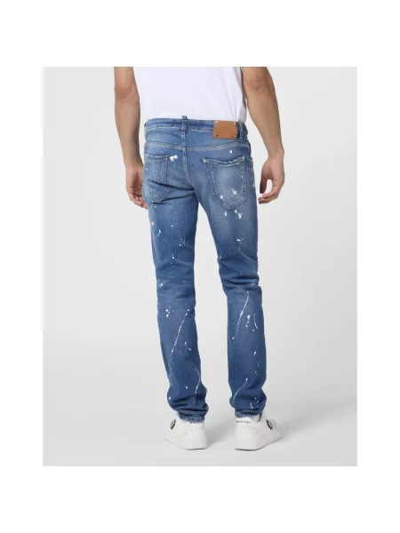 Jeansy Philipp Plein niebieskie