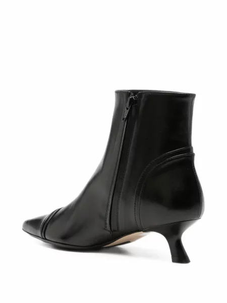 Botine Anna F. din piele negru