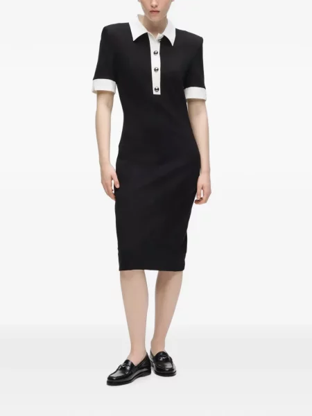 Gulerat rochie Karl Lagerfeld negru