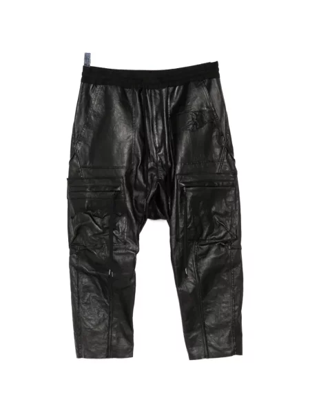 Pantaloni D Hygen din piele negru
