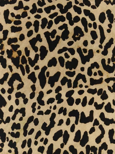 Fular Valentino Garavani de mătase cu imagine cu model leopard maro