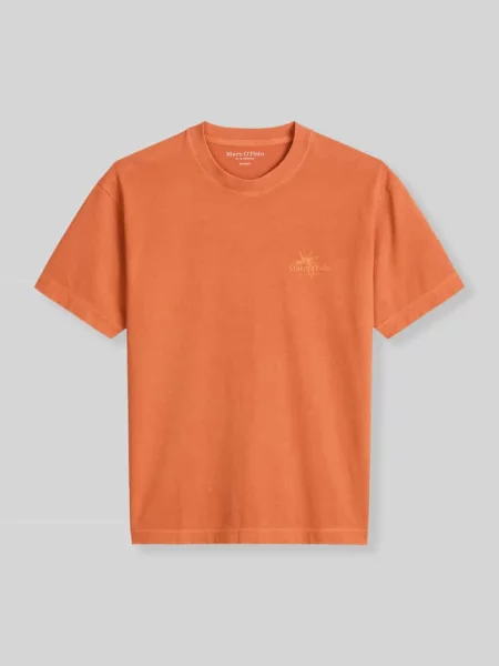 T-shirt o kroju loose fit z czystej bawełny Marc O'polo