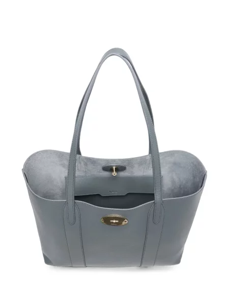 Geantă shopper Mulberry din piele gri
