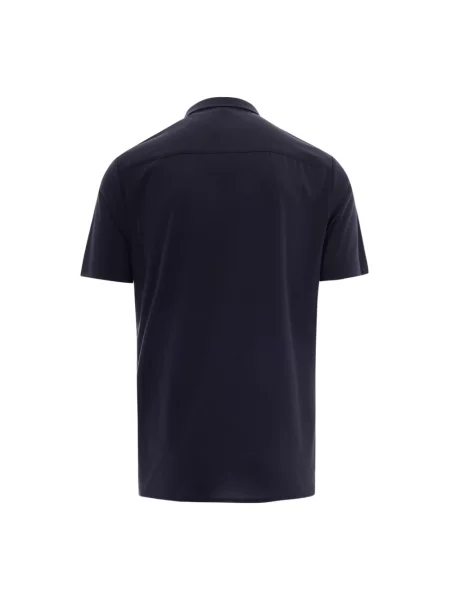 Koszula z krótkim rękawem Emporio Armani niebieska
