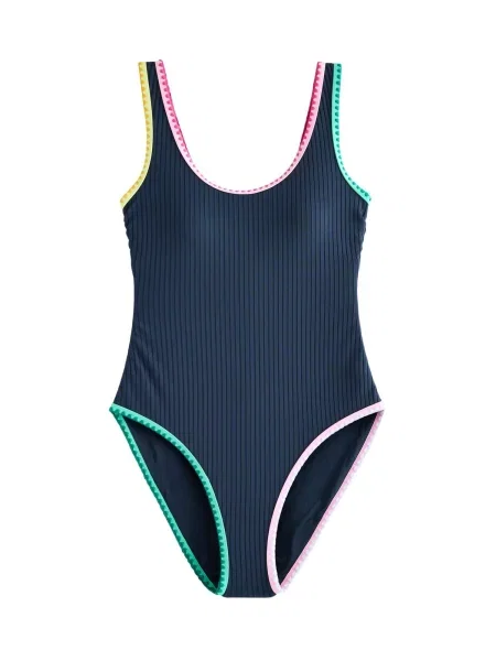 Next Costum de baie întreg bleumarin / turcoaz roz galben