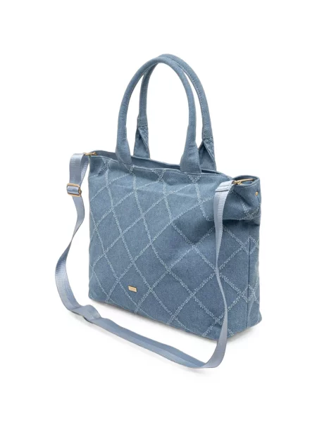 Matlasat geantă shopper Morgan albastru