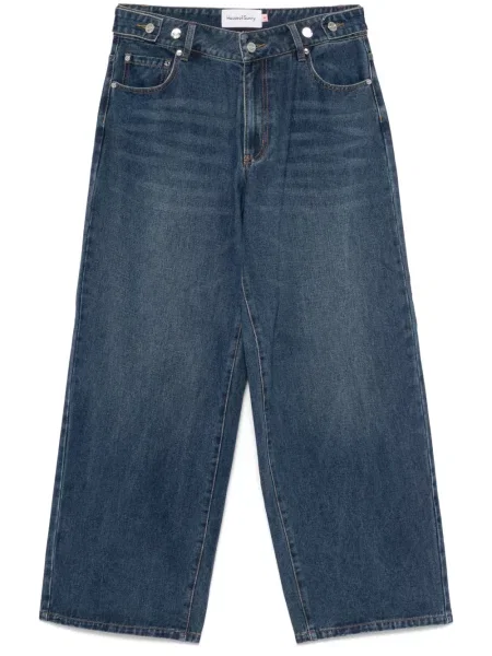 Szerokie jeansy House Of Sunny niebieskie